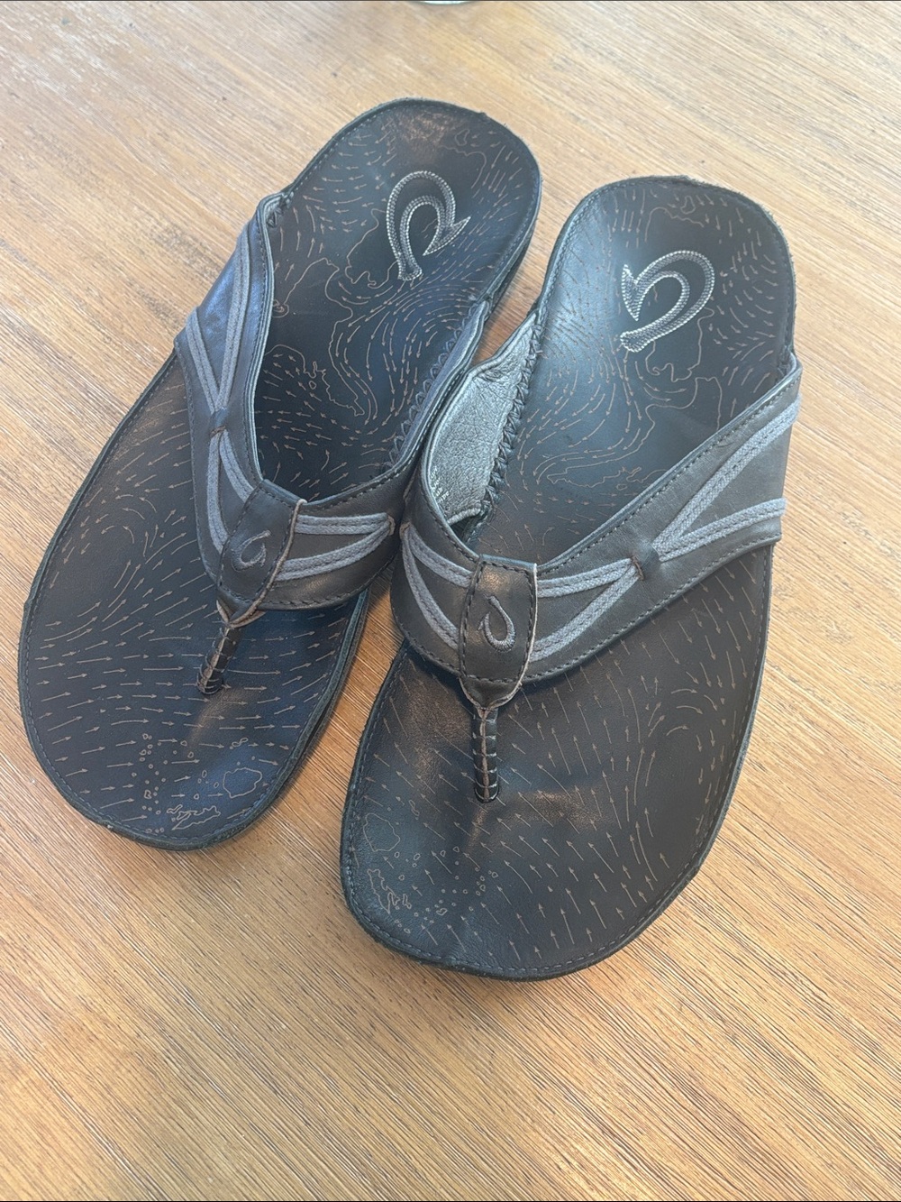 OluKai Men's Leather Sandals